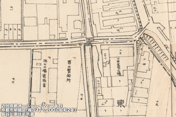 昭和2年の地図にある泰山製陶所